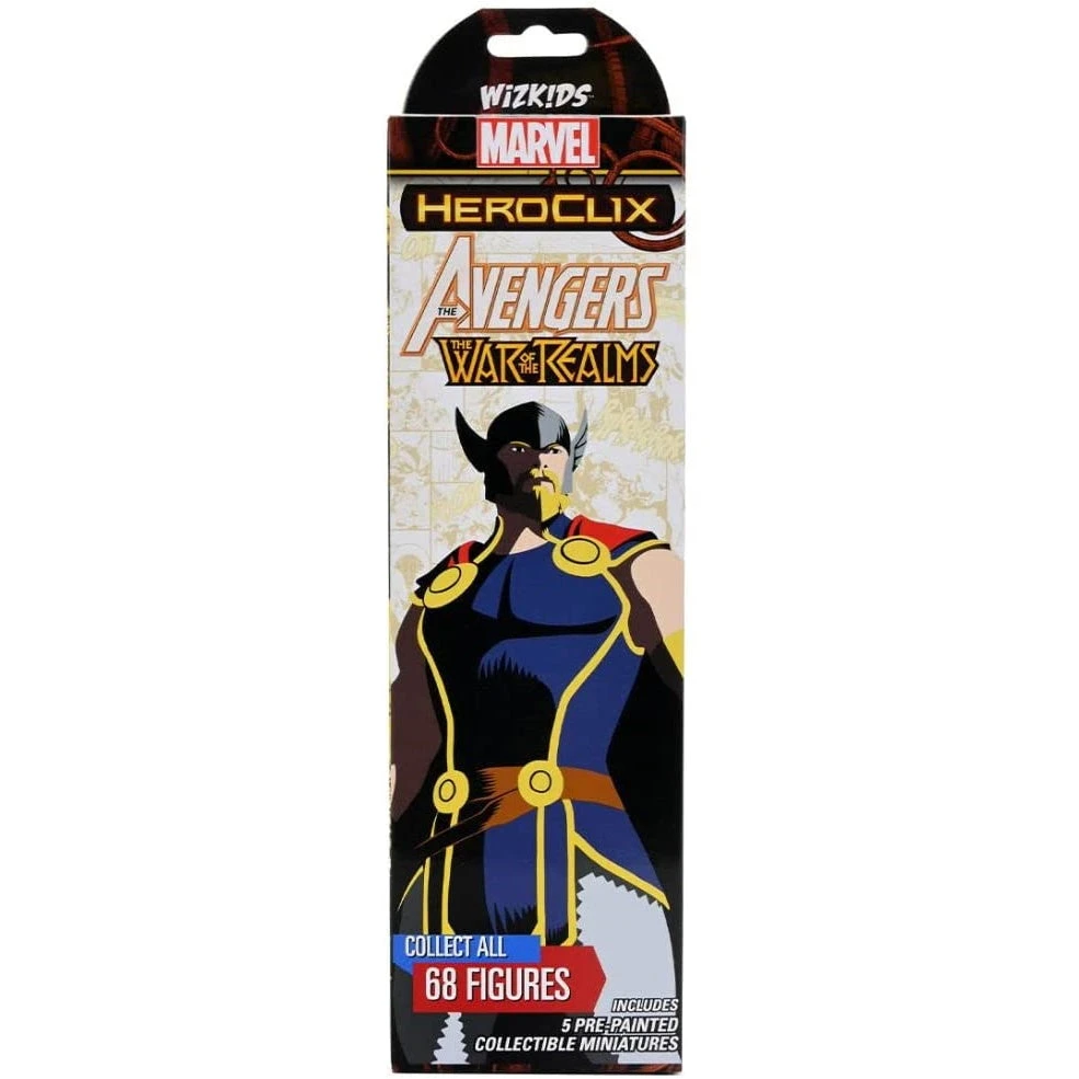 HeroClix: Avengers - The War of the Realm Booster Pack HeroClix: Avengers - The War Of The Realm Booster Pack -Blackknight Games Sales 516v c1onrL. AC SL1100
