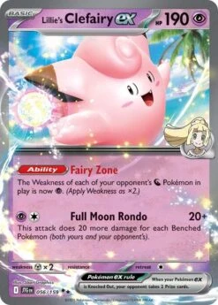 POKEMON Lillie's Clefairy Ex (056/159) [Scarlet & Violet: Journey Together]