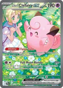 POKEMON Lillie's Clefairy Ex (184/159) [Scarlet & Violet: Journey Together]