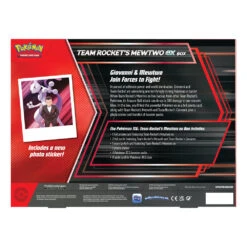 Pokemon: EX Box - Team Rocket's Mewtwo 1 Pokemon: EX Box - Team Rocket's Mewtwo -Blackknight Games Sales PKMteamrocketmewtwoEXboxback