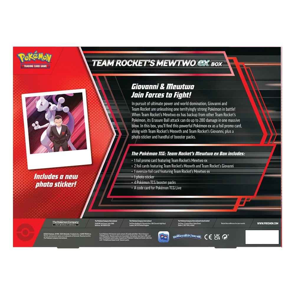 Pokemon: EX Box - Team Rocket's Mewtwo Pokemon: EX Box - Team Rocket's Mewtwo -Blackknight Games Sales