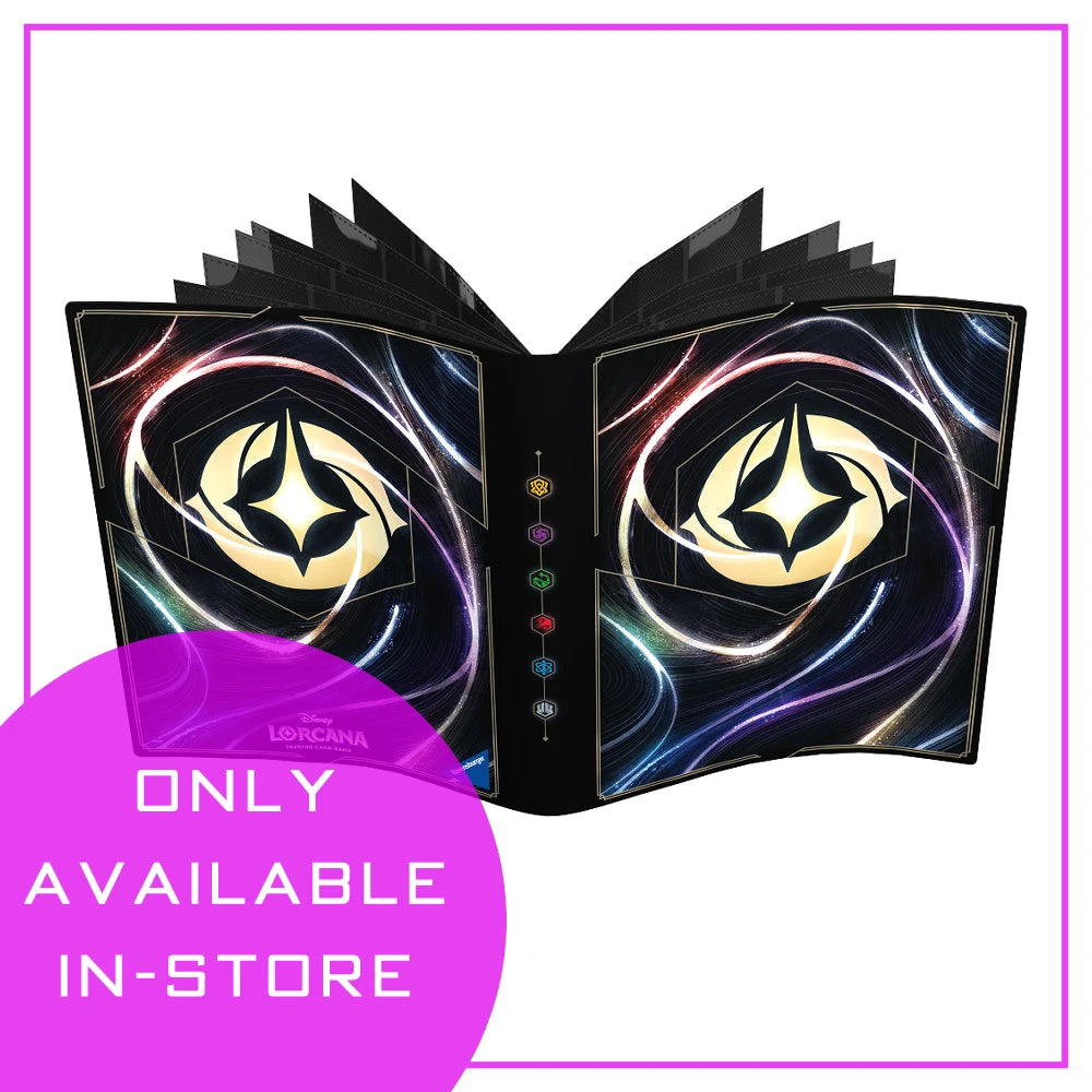 (IN-STORE ONLY) Lorcana: Shimmering Skies Portfolio - Lorcana Logo Variant (9 Pocket) (IN-STORE ONLY) Lorcana: Shimmering Skies Portfolio - Lorcana Logo Variant (9 Pocket) -Blackknight Games Sales SSISOFolioLogo