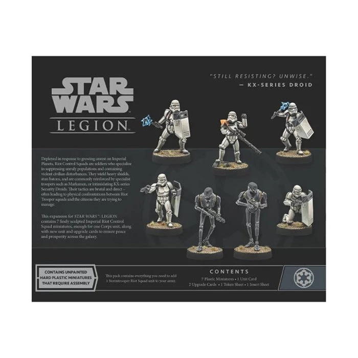Star Wars Legion: Riot Control Squad Unit Expansion Star Wars Legion: Riot Control Squad Unit Expansion -Blackknight Games Sales SWLegion imperialriotcontrolsquad2