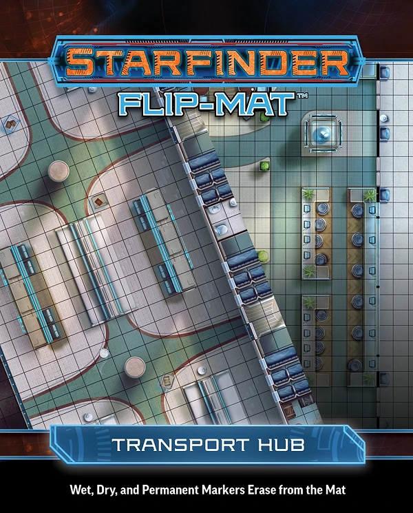 Starfinder: Flip-Mat - Transport Hub Starfinder: Flip-Mat - Transport Hub -Blackknight Games Sales fmtransport