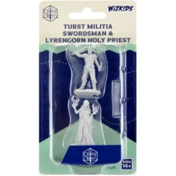 Critical Role Minis: Turst Militia Swordsman & Lyrengorn Holy Priest (Unpainted / WV2)