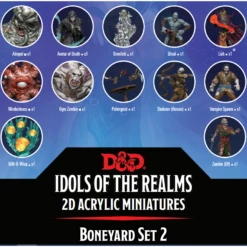 D&D Minis: 2D Acrylic - Boneyard Set 2